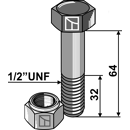 Boulon 1/2''UNF x 64 pour broyeur adaptable - Blacksteel©