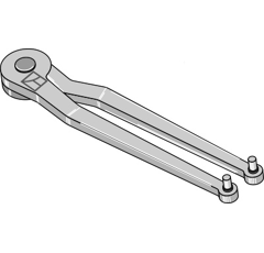 Clé à nez pour couvercle de boîtier adaptable - BlackSteel©