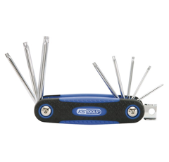 Clés males torx percées sur monture de 8 Clés | KS TOOLS