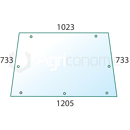 Vitre arrière pour machine agricole LANDINI 3301909M2 adaptable