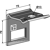 Halter für Zinken 45x12 mit Verstärkungsfeder 45x10 - F20120088R | Maschio / Gaspardo - Nachbau