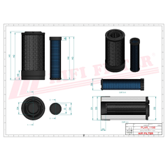 Kit filtre à air adaptable HIFI FILTER KA16640