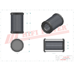 Filtre à air adaptable HIFI FILTER SA16030