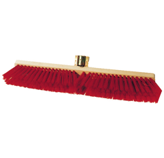 Balai pvc rouge mat 60 cm sans manche