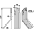 Lame gauche pour Fraise/Rotavator BADALINI FM6401A adaptable - 