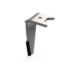 Dent de herse rotative Gauche 3 plaquettes carbure triangulaire, 3 trous KUHN K2512390 adaptable