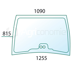 Windschutzscheibe für Landmaschine FENDT G716810040050 - Nachbau