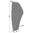 Randleitblech rechts Väderstad Nachbau 