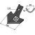 Soc triangulaire pour cultivateur VADERSTAD 214000 adaptable - BlackSteel©