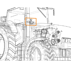 Phare de travail Ovale 15 LED 10-30V 45W 4500 lumens pour MASSEY FERGUSON adaptable