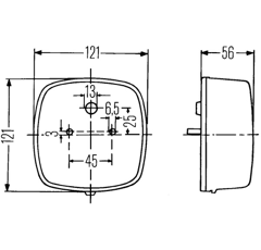 Feu arrière pour machine agricole 0867489 adaptable