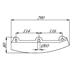 Soc en métal pour semoir KONGSKILDE 58957 adaptable