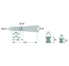 Dent pour chargeur SCHAFFER 181000 adaptable