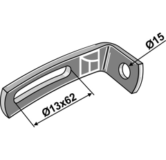 Bride de fixation G MASSEY FERGUSON adaptable - BlackSteel©
