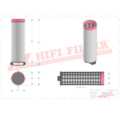 Filtre à air adaptable HIFI FILTER SA17603