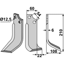 Fräsmesser Rechts 210 x 60 Goldoni Nachbau
