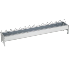 Mangeoire en acier galvanisé 50 x 7 cm pour poussins - CHICK'A