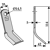 Schlegelmesser 114 mm für Mulcher AGRIMASTER - MURATORI - Nachbau