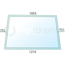 Pare-brise pour machine agricole JOHN DEERE AL29675 adaptable