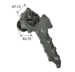 Pompe à eau pour machine agricole CASE IH|FORD|KUBOTA 503180|552173039|80503180 adaptable