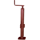 Bequille avec fixation et reglage carré 0,4 T adaptable