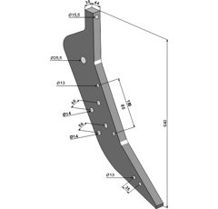Dent pour décompacteur MASCHIO R17622220 adaptable - Blacksteel©