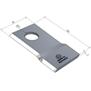 KM-Klinge rechts 106x47x3 mm, Loch Ø: 21 mm Claas Nachbau 