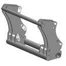 Interface d'accroche pour chargeur frontaux KUBOTA LA 4/EURO adaptable