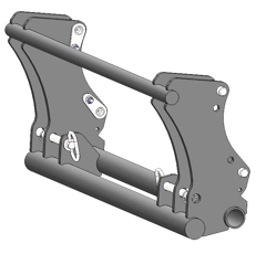 Interface d'accroche pour chargeur frontaux KUBOTA LA 4/EURO adaptable