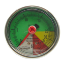 Manometer, flüssigdüngerfest, 0/20/60 bar, R1/4" hinten, Ø 63 mm