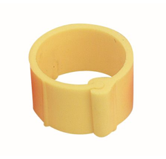 Lot de 100 bagues jaunes à clips - CHICK'A