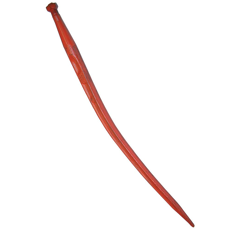 Dent de fourche courbée Ø 38 x 680 mm pour chargeur adaptable