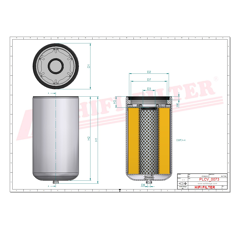 Filtre à gasoil adaptable HIFI FILTER SN40592