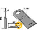 Couteau gauche pour faucheuse KUHN K6804710 adaptable - Blacksteel©