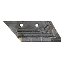 Soc de rasette Droit carbure et rechargement pour charrue DURO 6604 adaptable