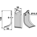Fräsmesser Links 138 x 50 Badalini Nachbau
