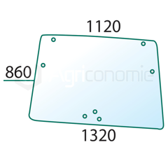 Windschutzscheibe für Landmaschine DEUTZ-FAHR 04418946 - Nachbau