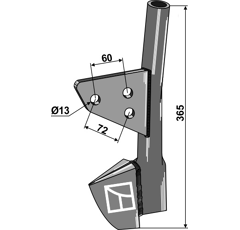 Saatrohr - hinten - Mehrere Marken