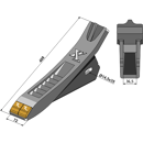 Grubberscharspitze - Hartmetall beschichtet 101EXT1134 Alpego Nachbau