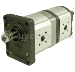 Pompe hydraulique droite 16 + 11 cm3 pour tracteur adaptable - REXROTH