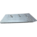 Soc carbure Droit à pointe boulonnée 16" pour charrue KUHN HUARD 622136 adaptable - BlackSteel©