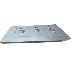 Soc carbure Droit à pointe boulonnée 16" pour charrue KUHN HUARD 622136 adaptable - BlackSteel©