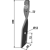 Spatenmesser für Dyna-Drive, rechts - 03961.09 | Bomford - Nachbau