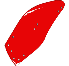 Streichblech-Hinterteil - links KK073287M Kverneland by Muzzi Industrie