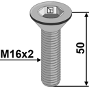 Senkschraube mit Innensechskant - M16x2x50