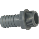 Embout cannelé fileté mâle plastique