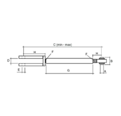 Suspente de relevage pour tracteur MASSEY FERGUSON 4304417M92 adaptable