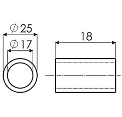 Bague pour broyeur DESVOYS Ø 25 mm adaptable