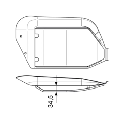 Patin d'usure coupe haute pour faucheuse POTTINGER 378603701 origine