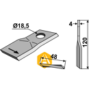 Couteau gauche pour faucheuse LELY 434988 adaptable - Blacksteel©